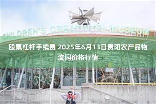 股票杠杆手续费 2025年6月13日贵阳农产品物流园价格行情